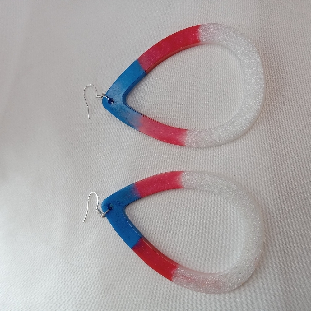 Colorful Teardrop Earrings - Picture 5 of 5
